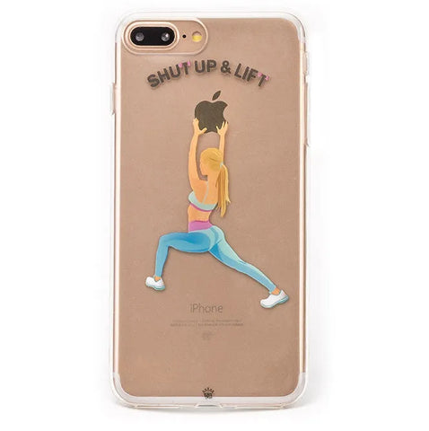Shut Up & Lift iPhone Case Blonde Hair