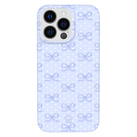 Lovely Blue Bows iPhone Case