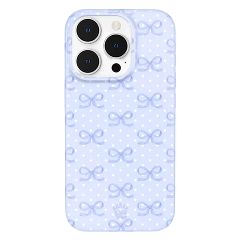Lovely Blue Bows iPhone Case