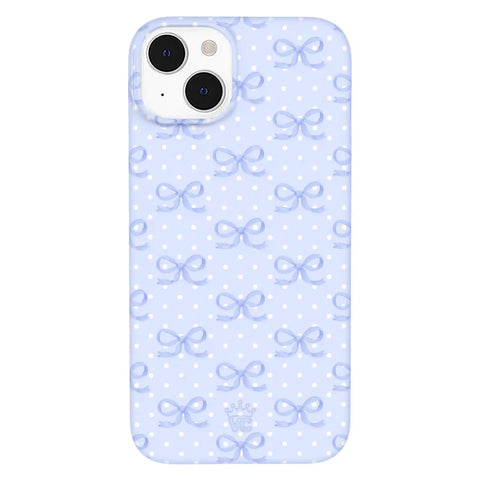 Lovely Blue Bows iPhone Case