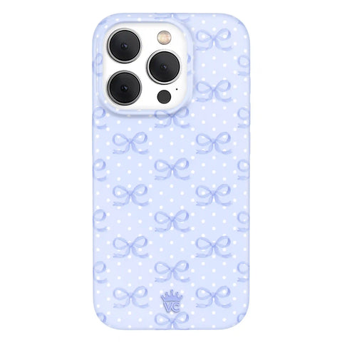 Lovely Blue Bows iPhone Case