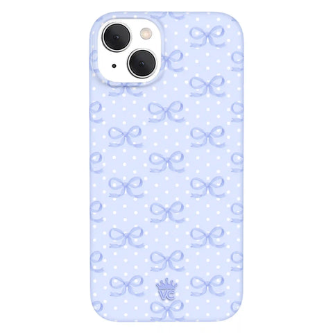 Lovely Blue Bows iPhone Case