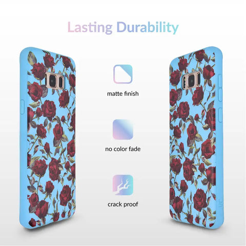 Blue Roses Floral Samsung Galaxy Case
