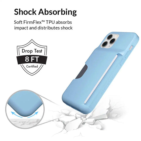 Light Blue iPhone Wallet Case