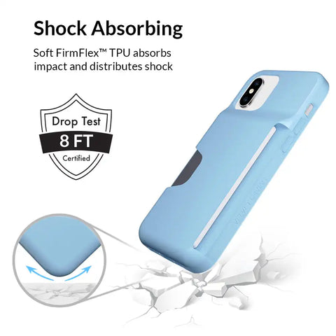 Light Blue iPhone Wallet Case