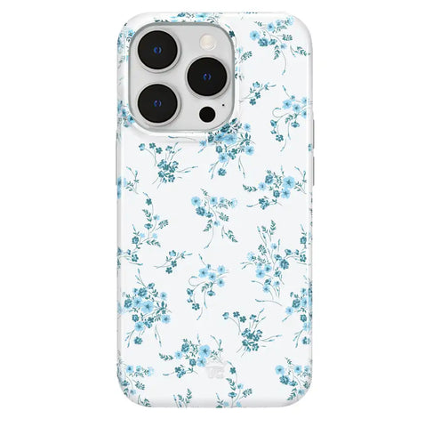 French Blue Floral iPhone Case