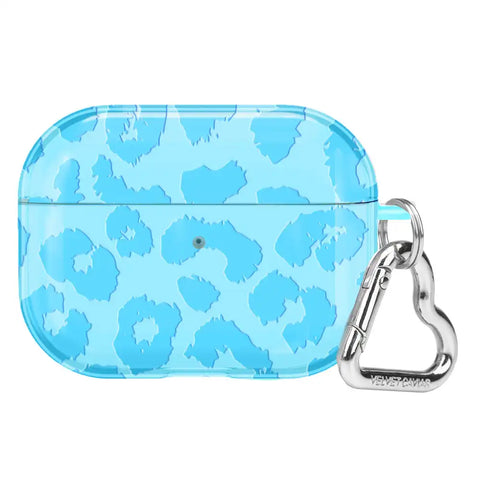 Aqua Blue Leopard AirPod Case