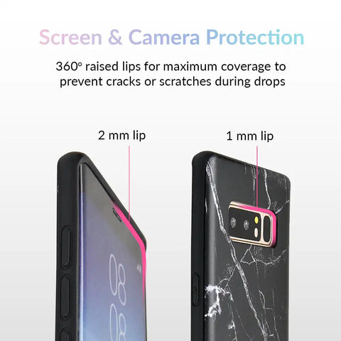 Black Marble Samsung Case
