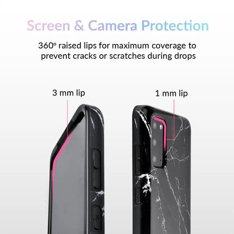 Black Marble Samsung Case