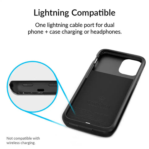 Black iPhone Charging Case