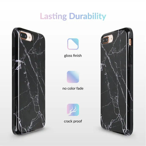 Black Marble iPhone Case