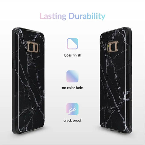 Black Marble Samsung Case
