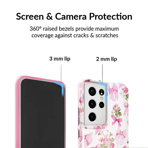 Posie Pink Bow Samsung Case
