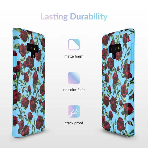 Blue Roses Floral Samsung Galaxy Case