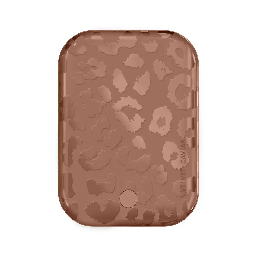 Chocolate Leopard Portable MagSafe Charger Power Pack
