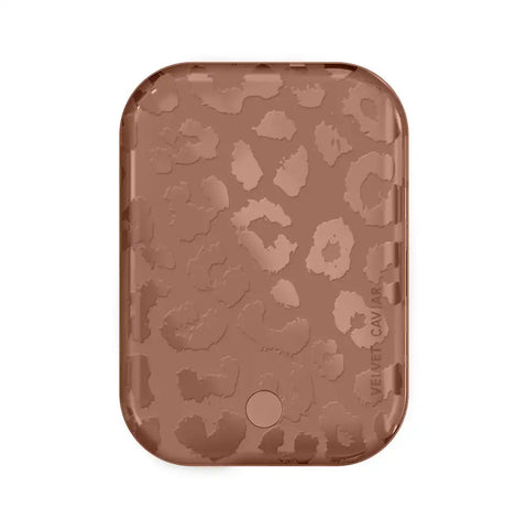 Chocolate Leopard Portable MagSafe Charger Power Pack
