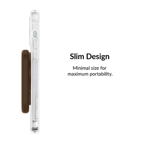 Espresso Brown Portable MagSafe Charger Power Pack