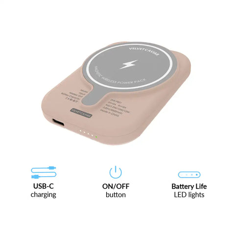 Bunnies & Bows Portable MagSafe Charger Power Pack