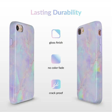 Cotton Candy Marble iPhone Case