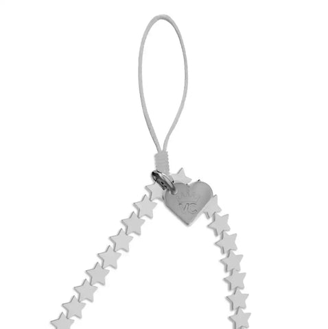 Silver Stars Phone Charm