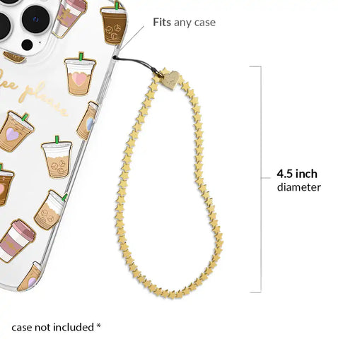 Gold Stars Phone Charm