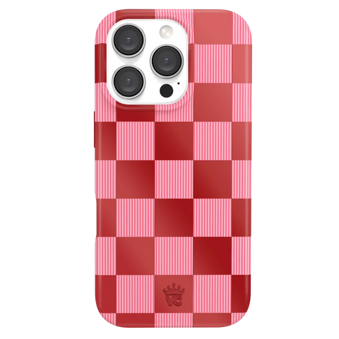 Rose Vibe Checkered iPhone Case
