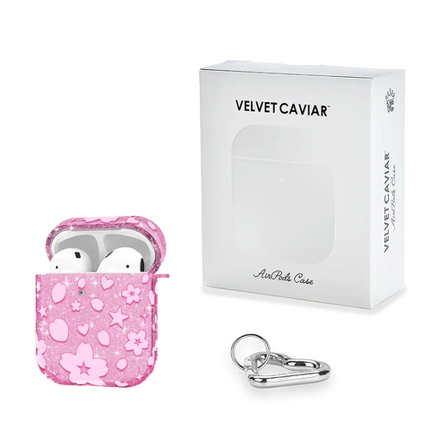 Cherry Blossom Glitter AirPod Case