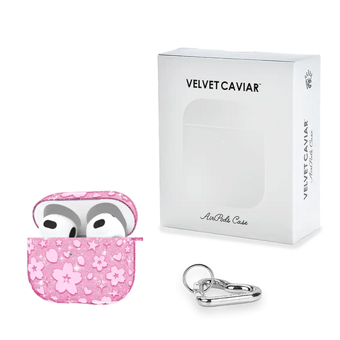 Cherry Blossom Glitter AirPod Case