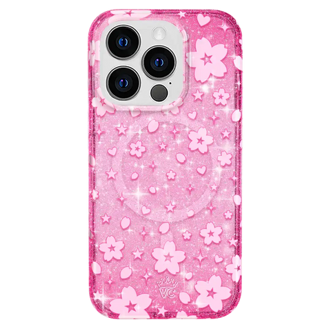 Cherry Blossom Glitter iPhone Case