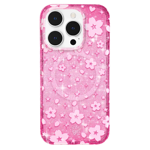 Cherry Blossom Glitter iPhone Case