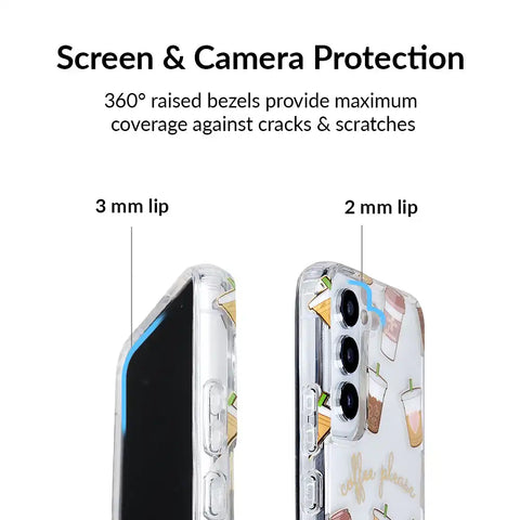 Coffee First Clear Samsung Galaxy Case