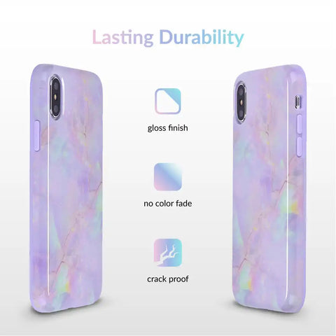 Cotton Candy Marble iPhone Case