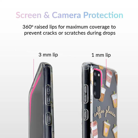 Coffee First Clear Samsung Galaxy Case