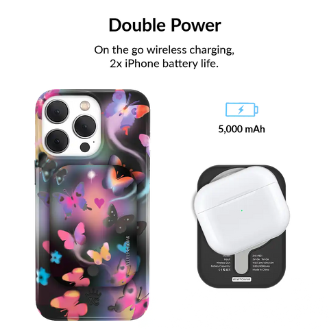 Aurora Butterfly Portable MagSafe Charger Power Pack