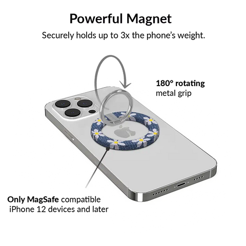 Denim Daisy MagSafe Grip Ring