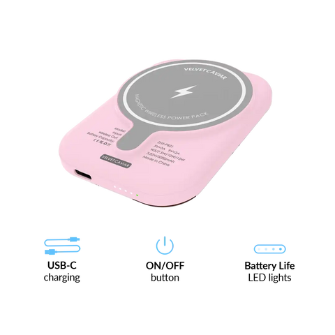 Pink Pony Portable MagSafe Charger Power Pack