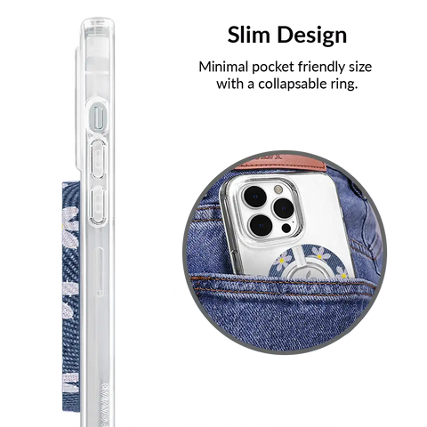 Denim Daisy MagSafe Grip Ring