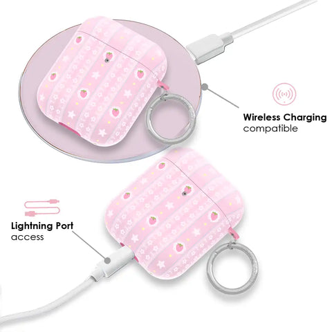 Strawberry Macaron AirPod Case