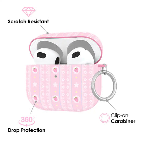 Strawberry Macaron AirPod Case