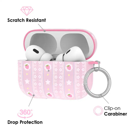 Strawberry Macaron AirPod Case