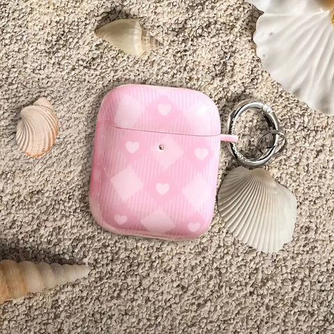 Dolly Pink Gingham AirPod Case