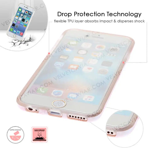 Pink Streak Marble iPhone Case