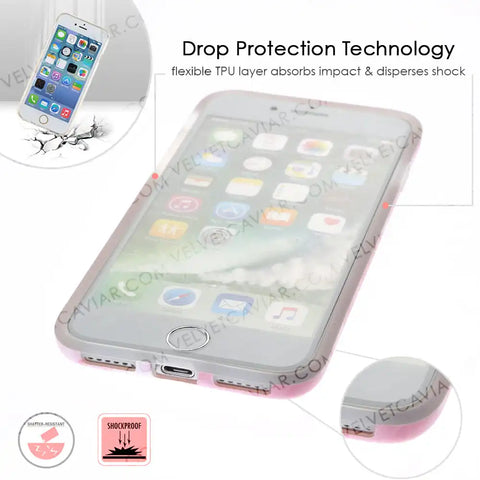Pink Streak Marble iPhone Case