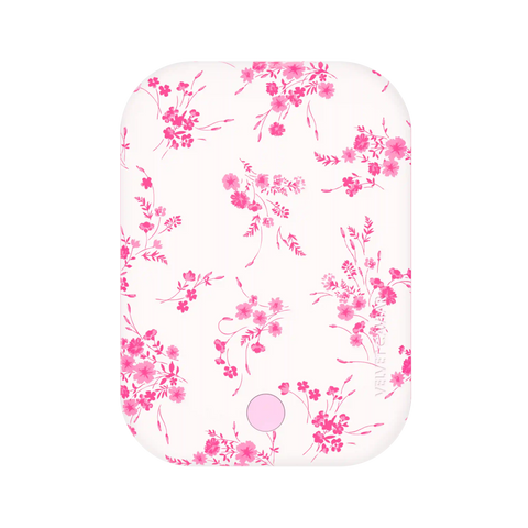 French Rose Floral Portable MagSafe Charger Power Pack