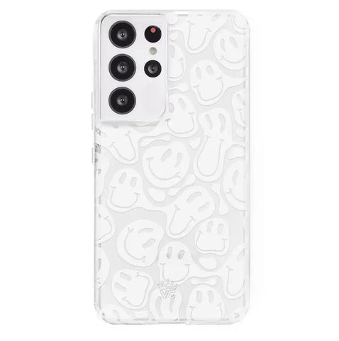 Clear Frosted Smiley Samsung Case