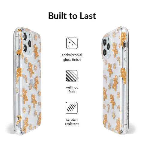 Holiday Gingerbread Clear iPhone Case