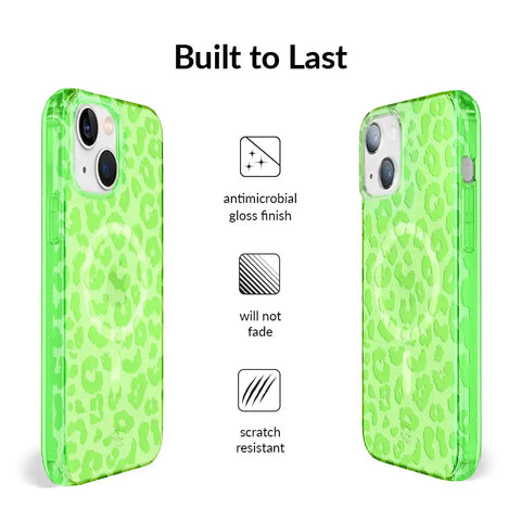 Key Lime Leopard iPhone Case