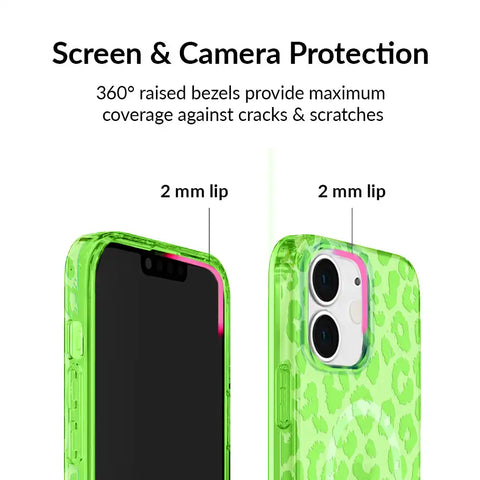 Key Lime Leopard iPhone Case