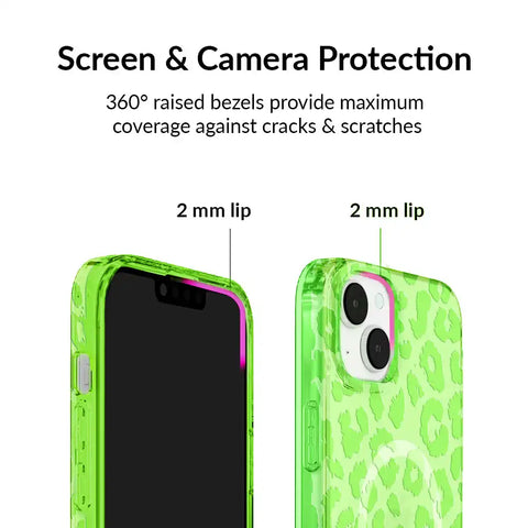 Key Lime Leopard iPhone Case
