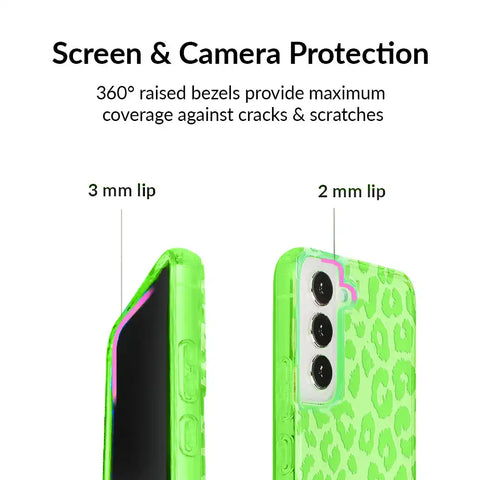 Key Lime Leopard Samsung Case